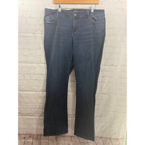 True Craft Bootcut Jeans Womens Size 16 Medium Wash High Waisted Western Denim